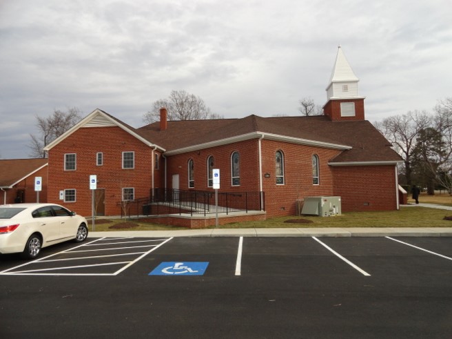 Center Baptist Church - Side Exterior showing accessible ramp