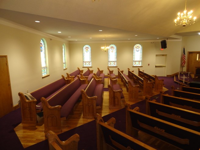 Center Baptist Church - Renovated Interior Side View