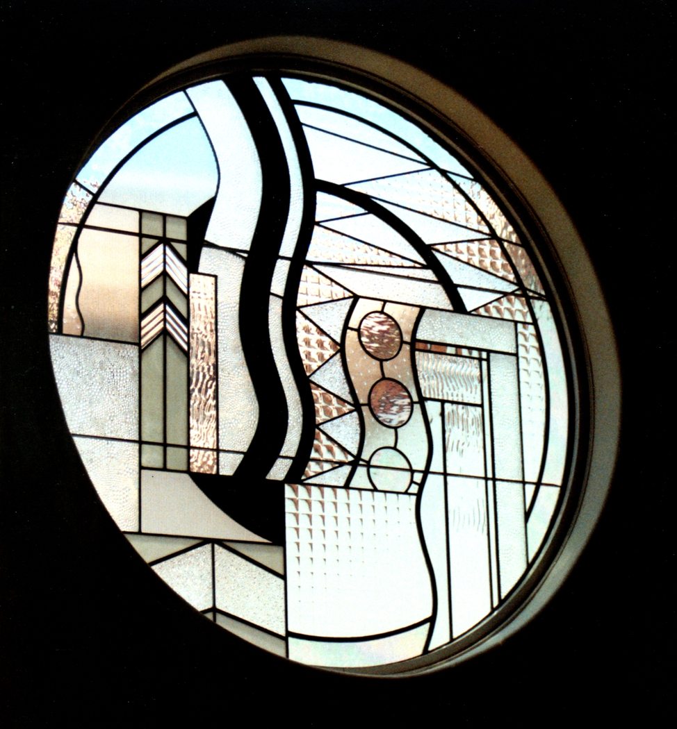 Circular Art Glass Window