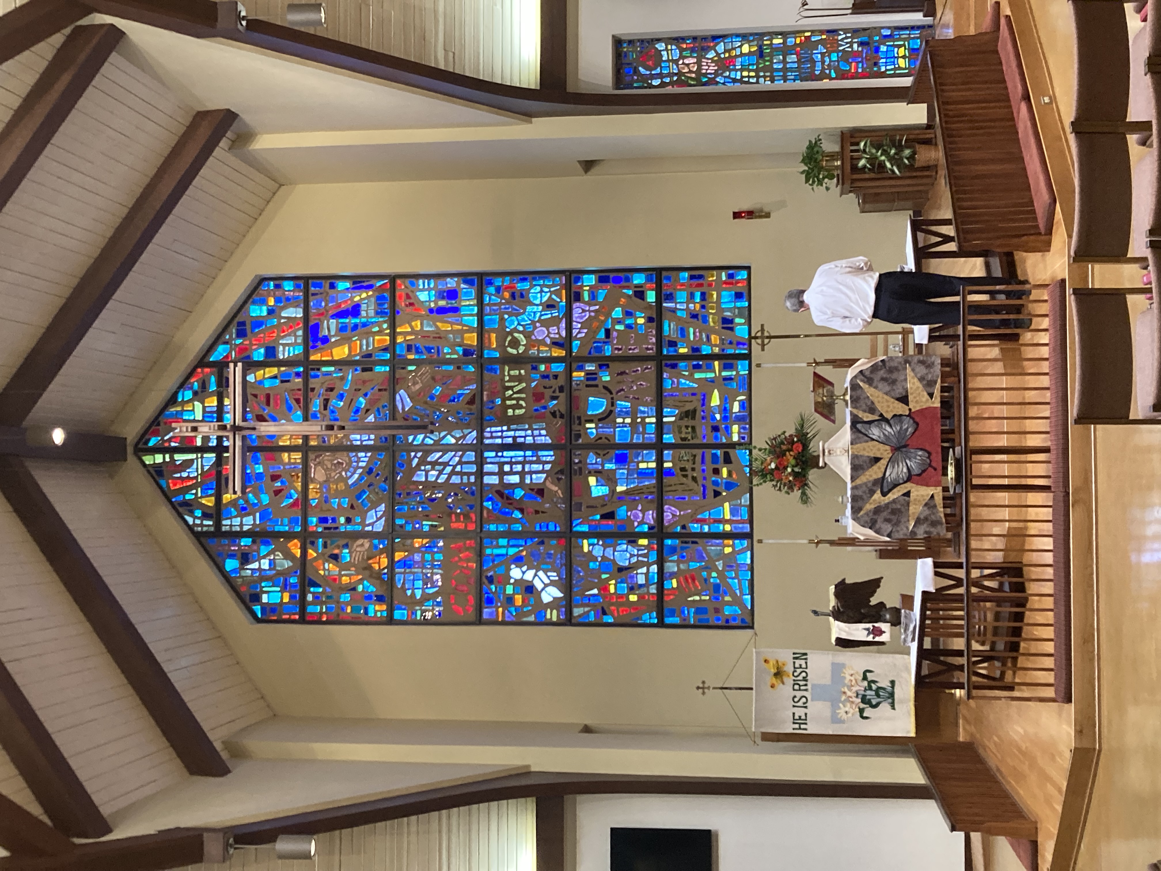 Kimball Memorial - Altar and Stained Glass Window